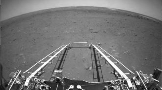 Sonda china Tianwen-1 envía imágenes de aterrizaje en Marte