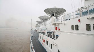 Barco de rastreo espacial de China zarpa para misiones en océano Índico