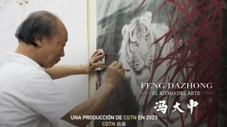 “Reflejar la esencia”: El artista que retrata feroces pinturas de animales en China