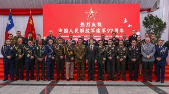 China celebró en Chile los 97 años de su ejército