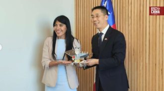 Embajador chino se reunió con la ministra Lincolao