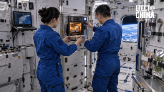 Estación espacial china estrena una freidora de aire para cocinar en órbita